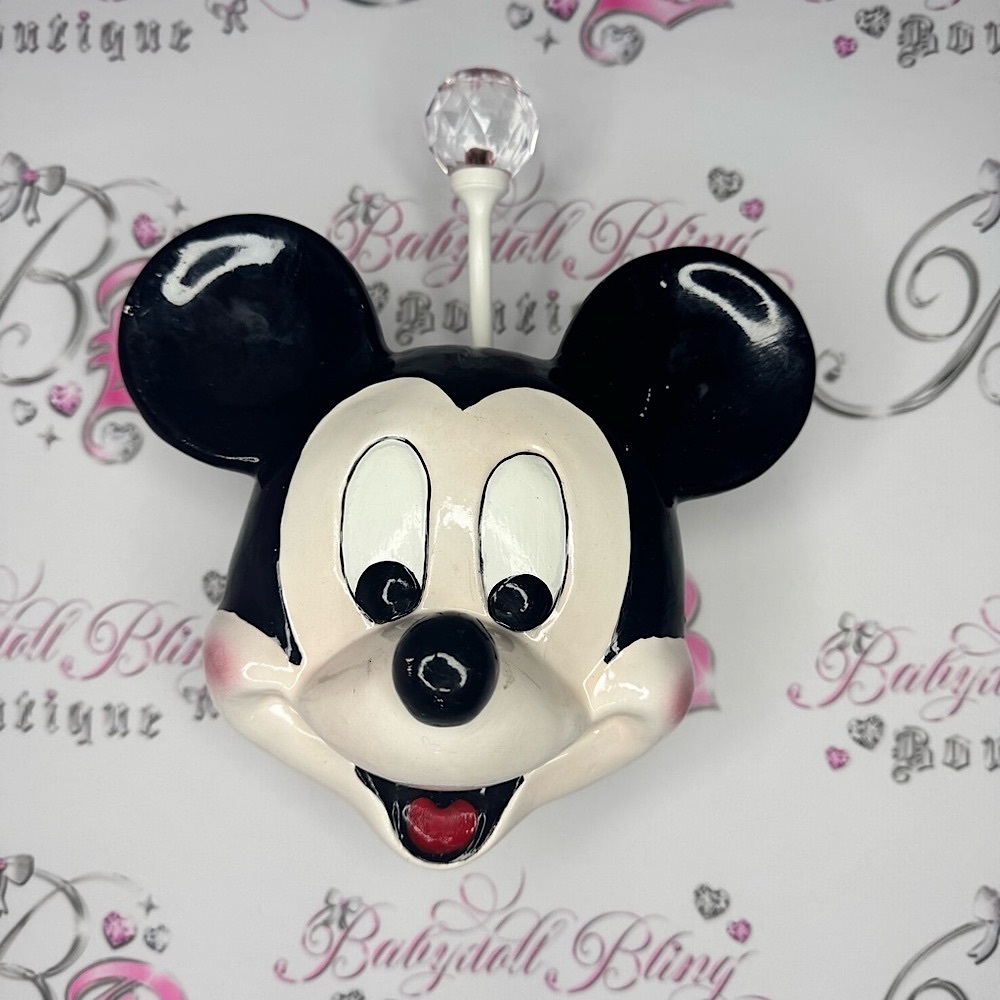 Disney chalkware Mickey Mouse Wall decor hangable ceramic vintage